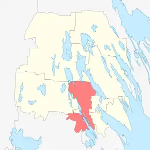 Кончезерское сельское поселение на карте