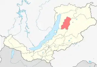 Курумканский район на карте