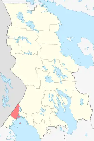 город СортавалаСортавальский муниципальный район на карте