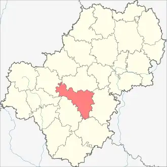 Сухиничский район на карте