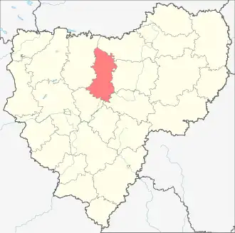 Ярцевский район на карте