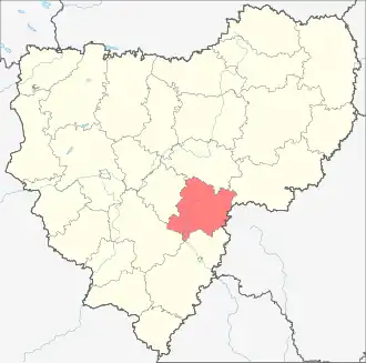 Ельнинский район на карте