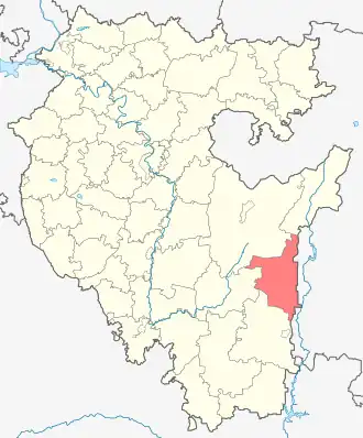 Абзелиловский район на карте