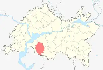 Алькеевский район на карте