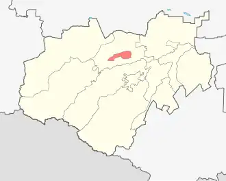 Городской округ Баксанкабард.-черк. Бахъсэн къалэ округкарач.-балк. Бахсан шахар округ на карте