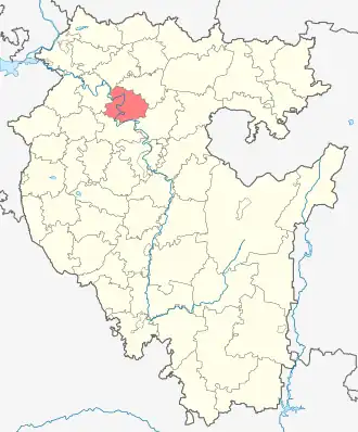 Бирский район на карте