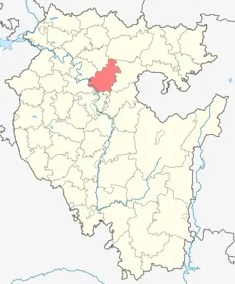 Благовещенский район на карте