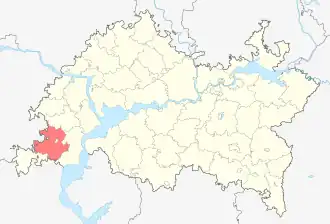 Буинский район на карте