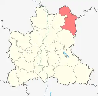 Чаплыгинский район на карте