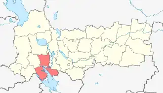 Череповецкий район на карте