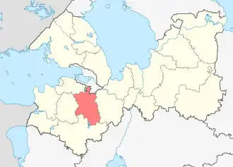 Гатчинский муниципальный округ на карте