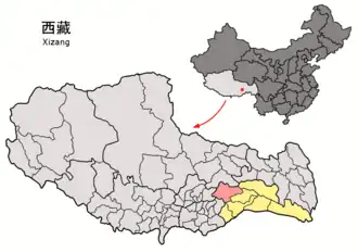 Гонгбогьямда на карте