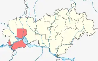 Горномарийский район на карте