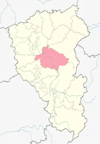 Крапивинский районКрапивинский муниципальный округ на карте