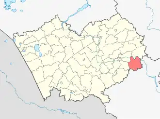 Красногорский район на карте