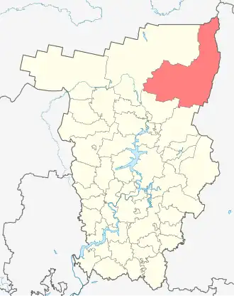 Красновишерский районКрасновишерский муниципальный округ на карте