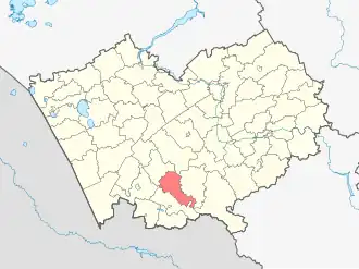 Курьинский район на карте