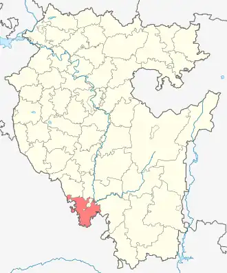 Куюргазинский район на карте