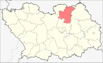 Лунинский район на карте