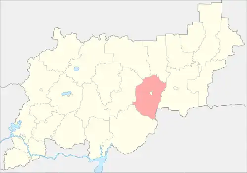 Мантуровский район на карте