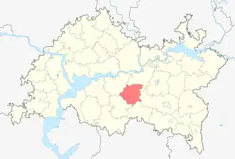 Новошешминский район на карте