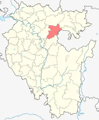 Нуримановский район на карте