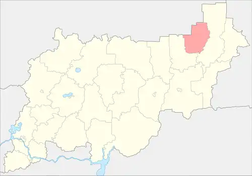 Павинский район на карте