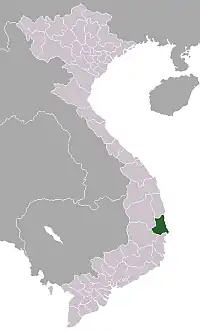 Фуйен на карте