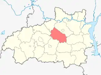 Родниковский район на карте