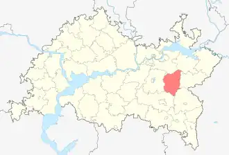 Сармановский район на карте