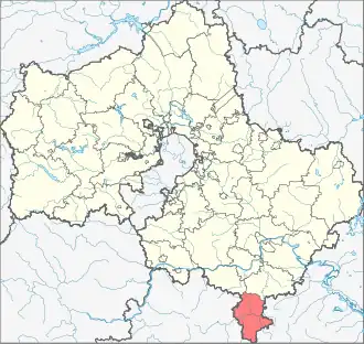 посёлок городского типа Серебряные Прудымуниципальный округ Серебряные Пруды на карте