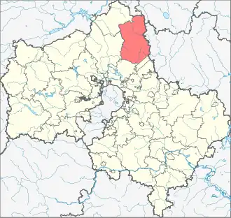 Сергиево-Посадский район на карте