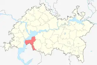 Спасский район на карте