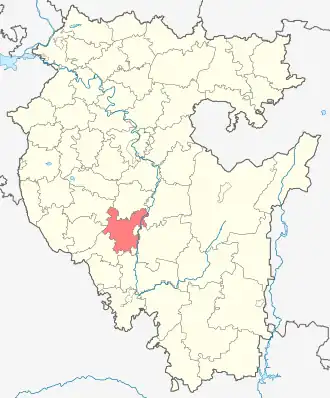 Стерлитамакский район на карте