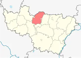 Суздальский район на карте