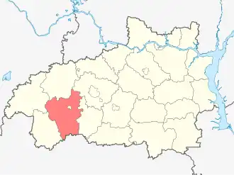 Тейковский район на карте