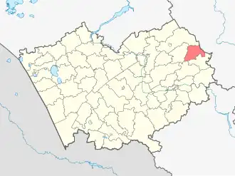 Тогульский район на карте