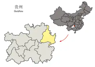 Тунжэнь на карте