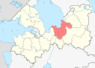 Волховский район на карте