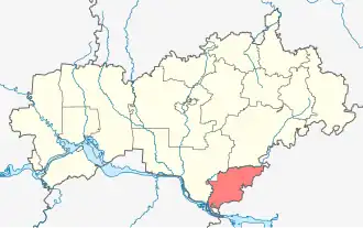 Волжский район на карте