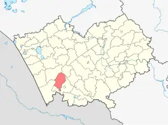 Егорьевский район на карте