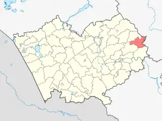 Ельцовский район на карте