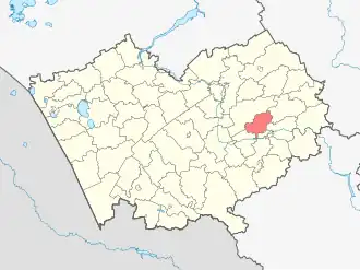 Зональный район на карте