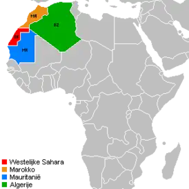 Западная Сахара Марокко Мавритания Алжир