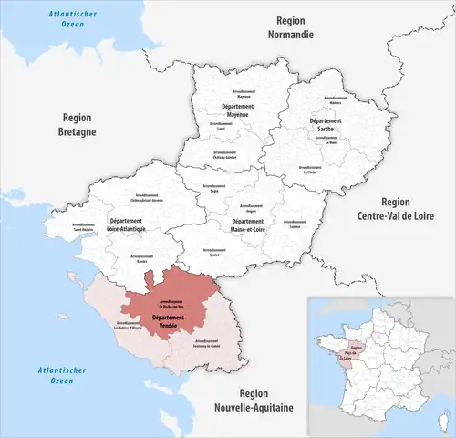 Ла-Рош-сюр-Йон на карте