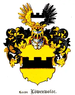Герб баронов Лёвенвольде