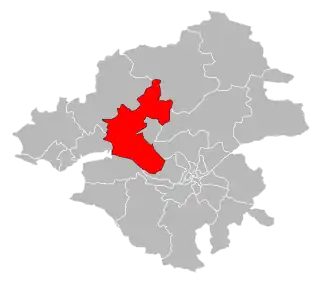 Кантон на карте департамента Атлантическая Луара