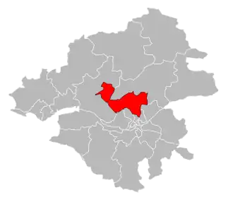 Кантон на карте департамента Атлантическая Луара