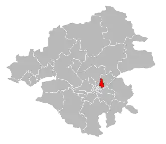 Кантон на карте департамента Атлантическая Луара