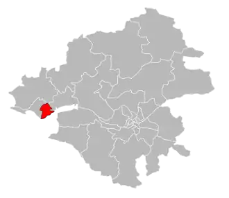 Кантон на карте департамента Атлантическая Луара